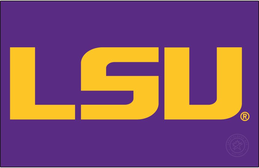 LSU Tigers 2014-Pres Primary Dark Logo diy iron on heat transfer